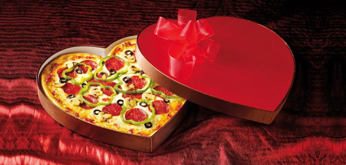 Heart shaped Pizza