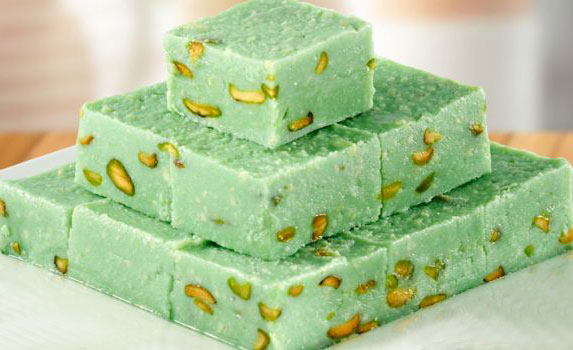 Kaju and Pista Burfi recipe