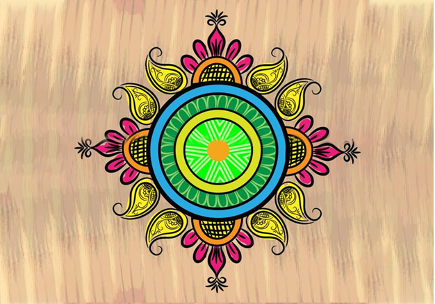 Circular Mandala Rangoli