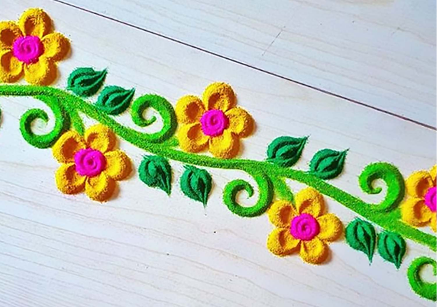 Elegant Border Rangoli