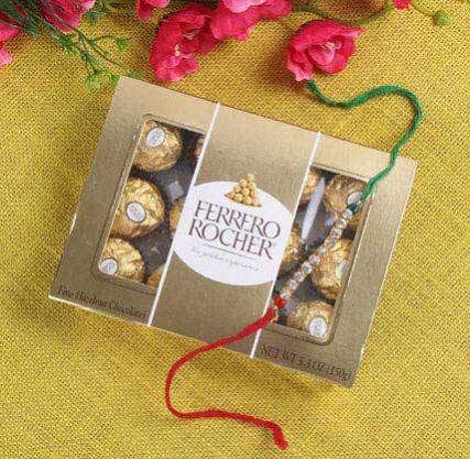 RAKHI with Everyones Favorite FERRERO ROCHER CHOCOLATES