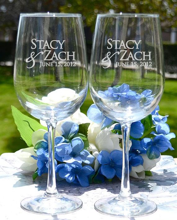 Personalized Wine Glasses with Names