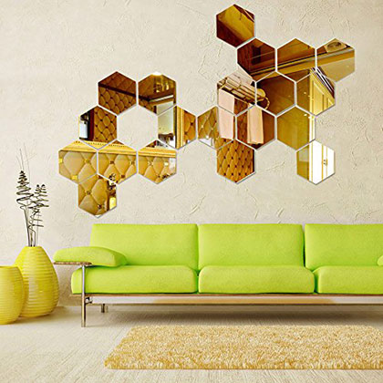 Mirror Finish Wall Stickers