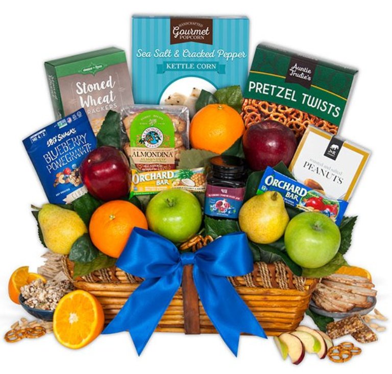 Basket of Healthy Snacks