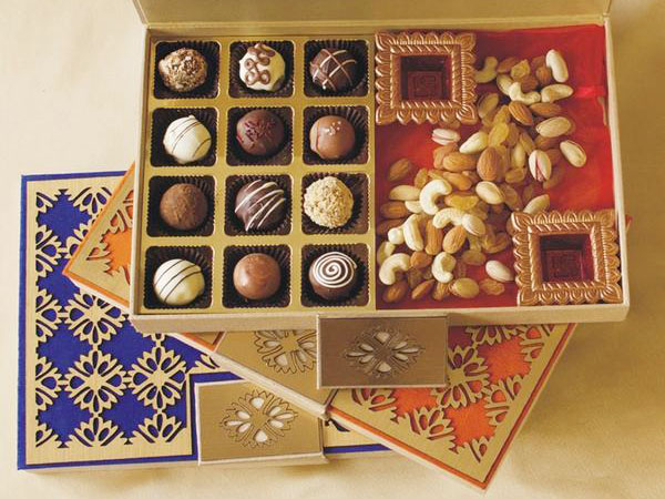 Dry fruits chocolate collection