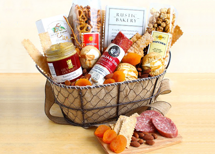 Gourmet gift basket