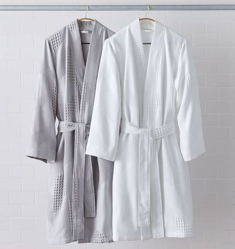 Plush white robe