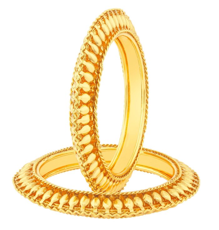 Gold plated bangles