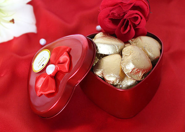 Heart shape chocolate box