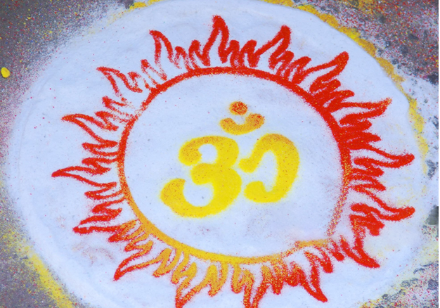 Om Symbol Rangoli