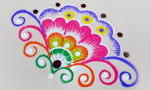 Corner rangoli