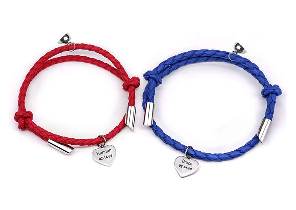 Couple Bracelets with Initials