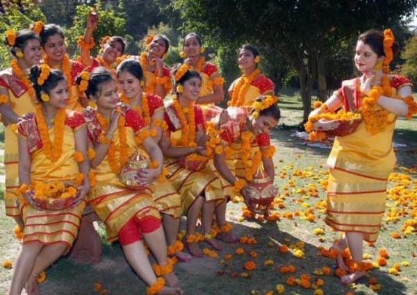 Cultural Holi” in Shantiniketan