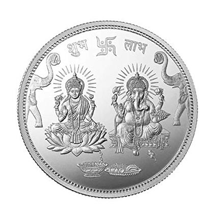 Ganesh-Lakshmi Silver Coin