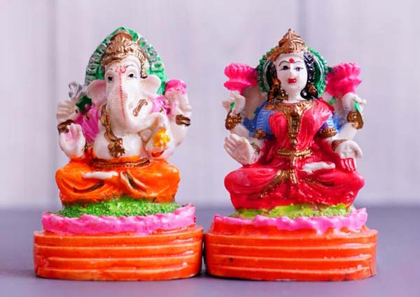 Ganesha and Lakshmi Idols