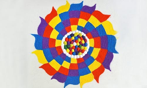 Geometric rangoli