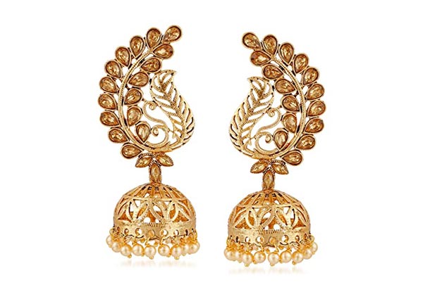 Kundan Jhumkas