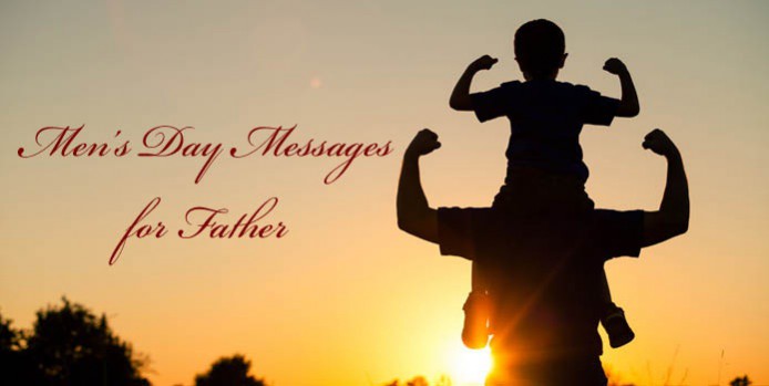 Father And Son Playing In The Park At The Sunset Time.