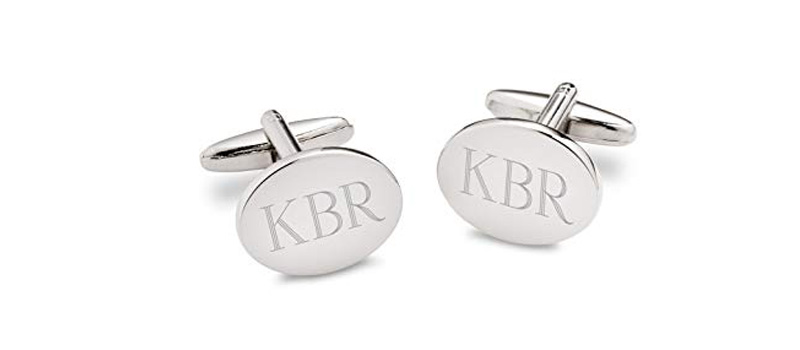 Monogrammed cufflinks