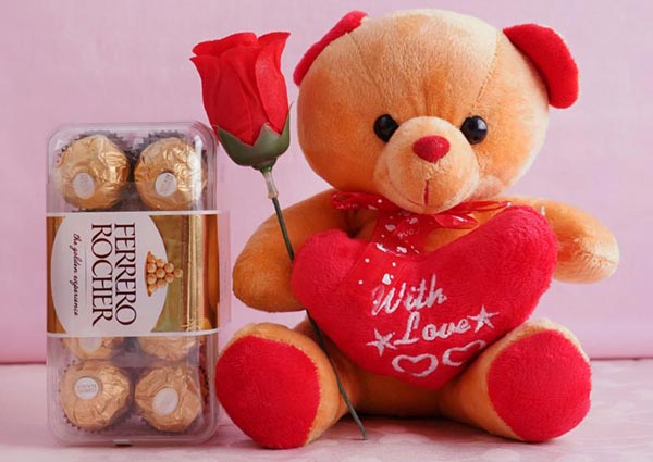 Romantic Teddy Bear Gift