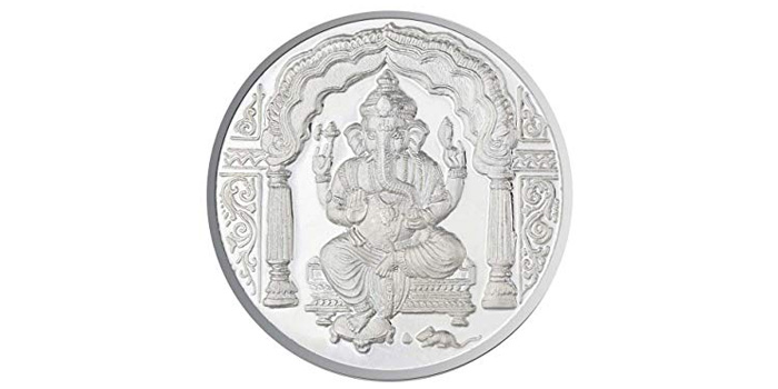 Silver Ganesha Coin