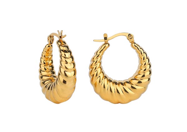 The Croissant Hoops Earrings