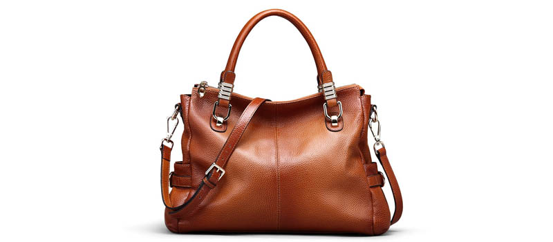 Vintage shoulder leather handbag