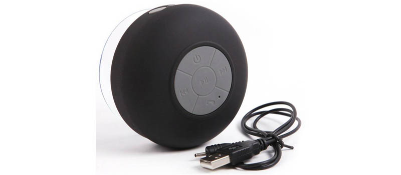 Water-resistant bathroom speaker