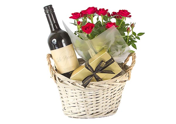 A wine hamper