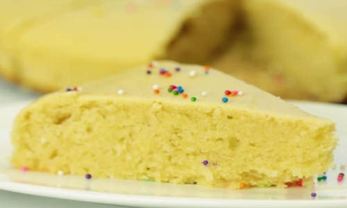 Eggless Vanilla Cake Recipe