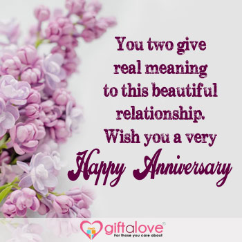 Anniversary wishes for newly married couple