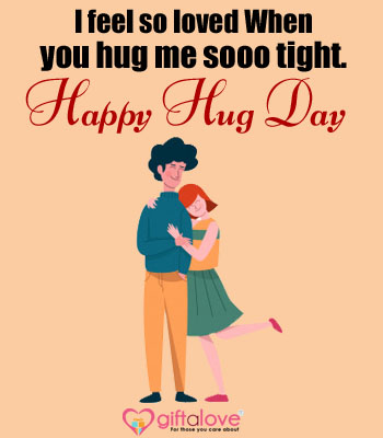 card messages on hug day