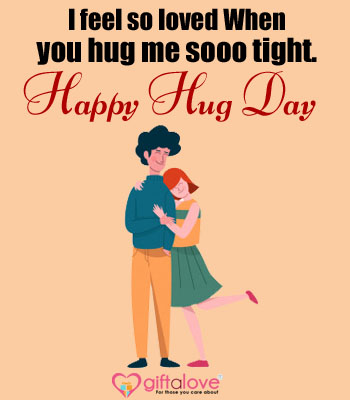 card messages on hug day