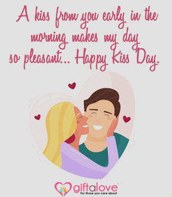 greeting message on kiss day