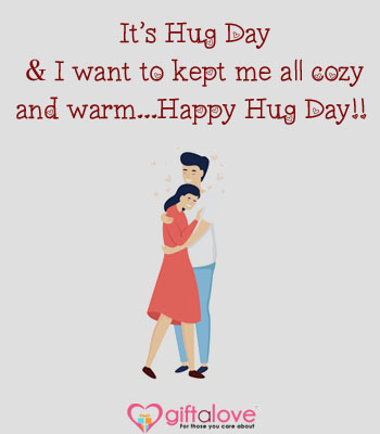 hug day card messages
