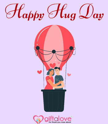 hug day greeting for gf
