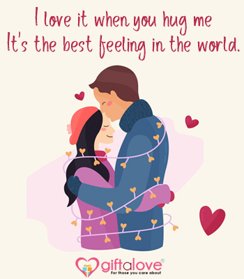 hug day greeting for loved one