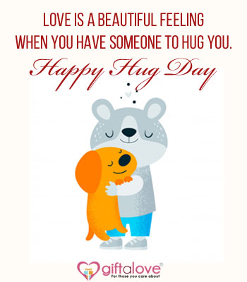 hug day message greeting