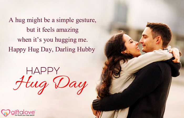 Happy Hug Day Wishes for Husband