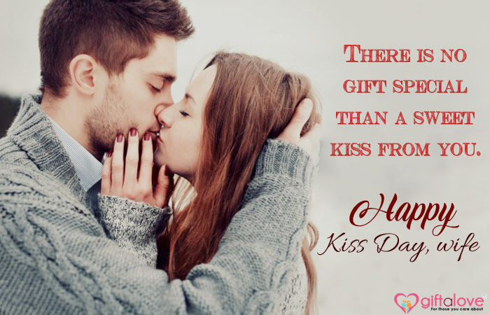Kiss Day Messages for Wife