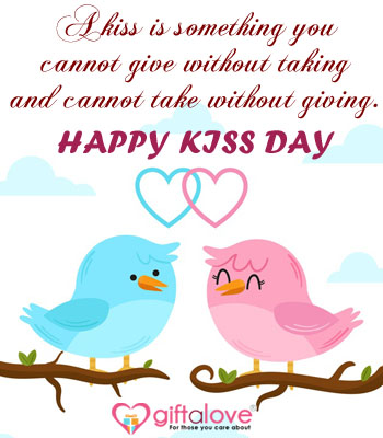 latest kiss day greeting