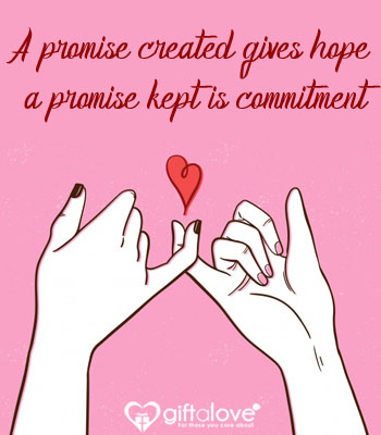 promise day messages on card