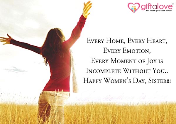 Women’s Day Wishes for Sister